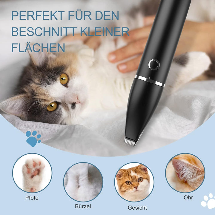Ankilo Neueste 2 IN 1 Schermaschine hund pfoten Leise Elektrische Profi hundeschermaschine pfotentri