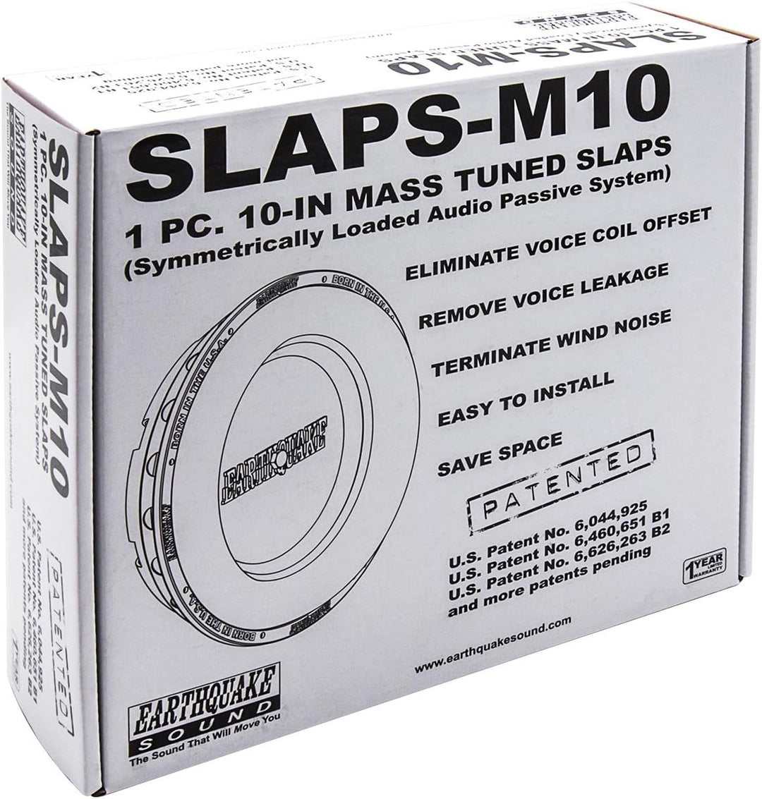 Earthquake Sound SLAPS-M10 Passiver Heizkörper für Heim- oder Auto-Subwoofer 25,4 cm Black 10 Zoll,