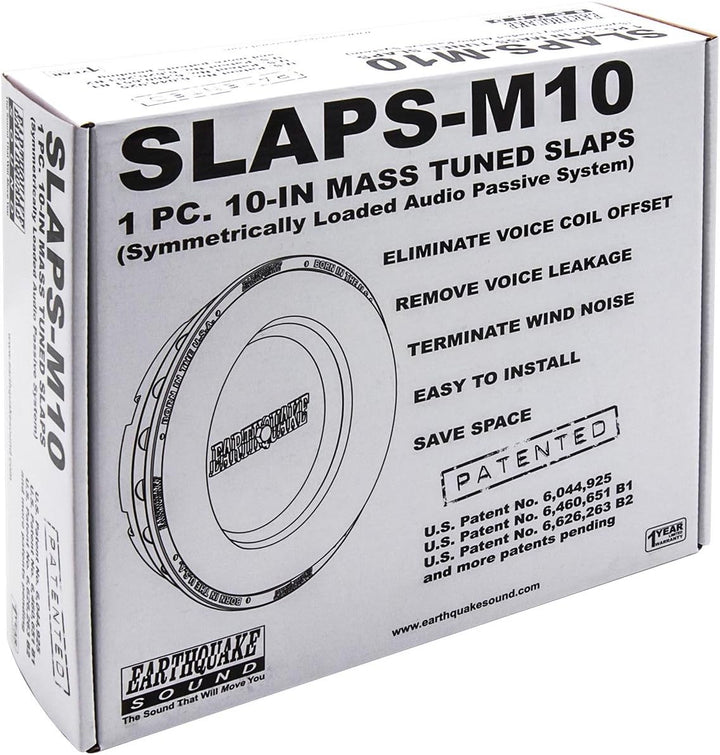 Earthquake Sound SLAPS-M10 Passiver Heizkörper für Heim- oder Auto-Subwoofer 25,4 cm Black 10 Zoll,