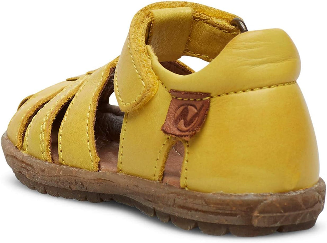 Naturino Halb geschlossene Sandalen aus Leder 20 EU Gelb Giallo 0g04, 20 EU Gelb Giallo 0g04