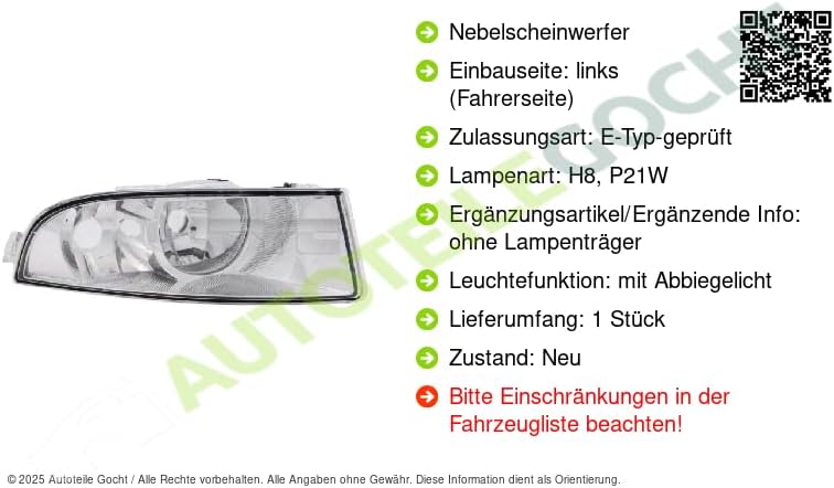 Goodpart TYC Nebelscheinwerfer 19-0830-01-2
