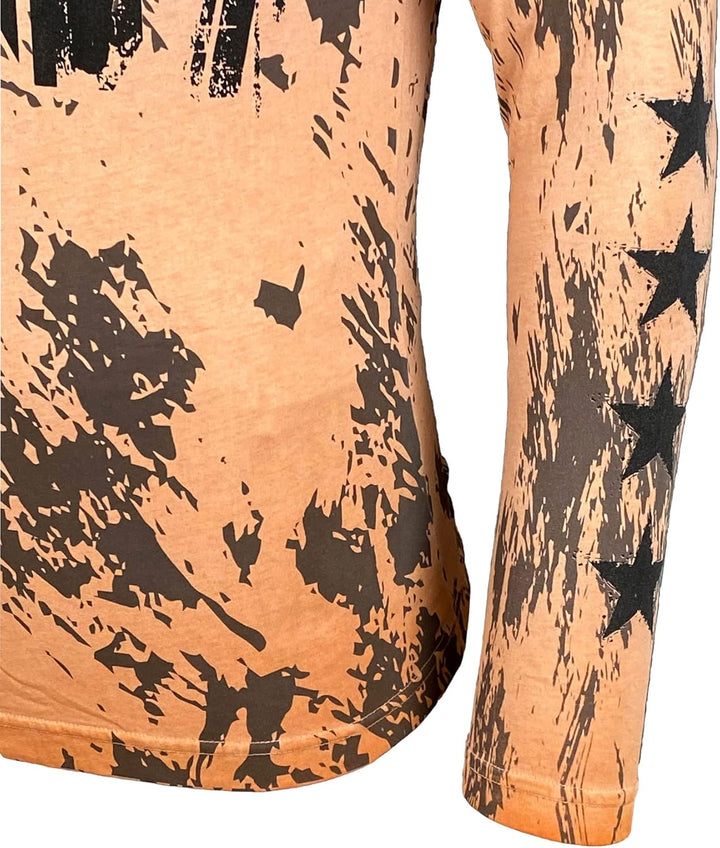 Baxboy Herren Longsleeve T-Shirt Moderner Männer Langarmshirt Langarm Sweatshirt 702 S Orange, S Ora