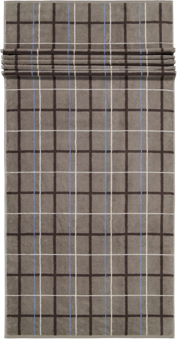 Cawö Handtücher Avenue Karo 339 Graphit - 73 Saunatuch 70x180 cm, Saunatuch 70x180 cm
