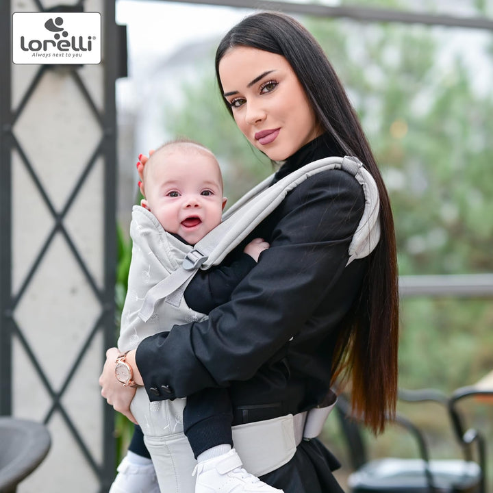 Lorelli Babytrage Wally ab 3 Monate, Kindertrage, Ergonomisches Design, Atmungsaktives Material, Ver