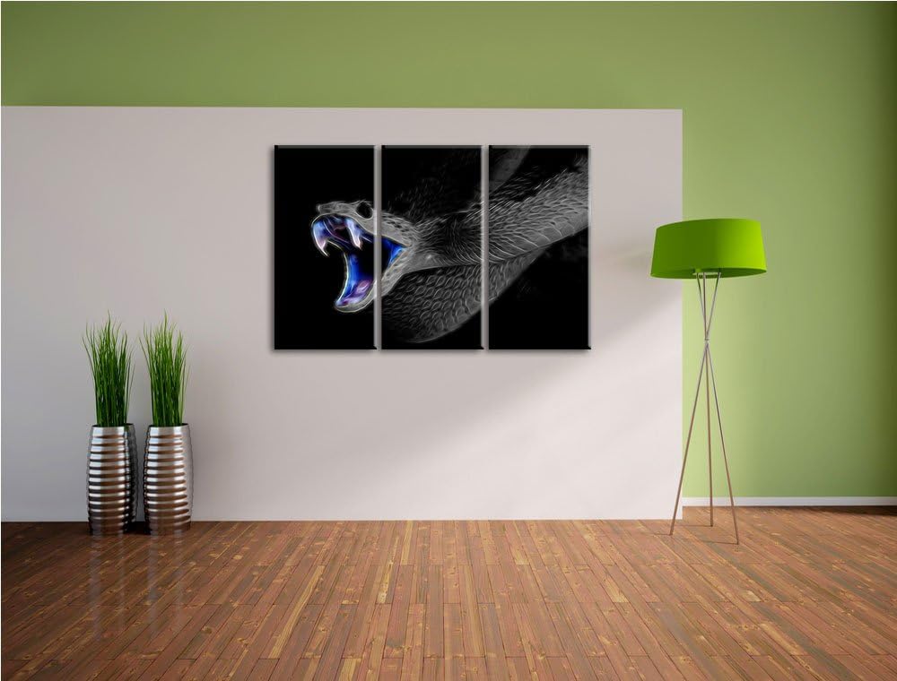 Majestätische Schlange, Natur, USA 3-Teiler Leinwandbild 120x80 Bild auf Leinwand, XXL riesige Bilde