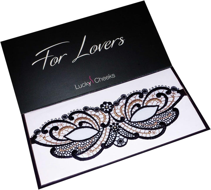 Lucky Cheeks - Golden Diamond Maske mit Svarowski Strass