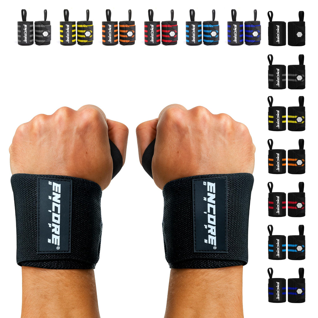 Encore Grips® Handgelenk Bandagen für Bodybuilding, Kraftsport, Crossfit, krafttraining Bandage, Han