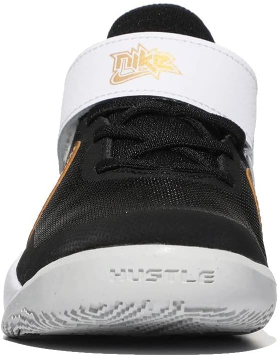 Nike Unisex Kinder Team Hustle D 10 Gs Gymnastikschuh 28.5 EU Black Metallic Gold White Dust, 28.5 E