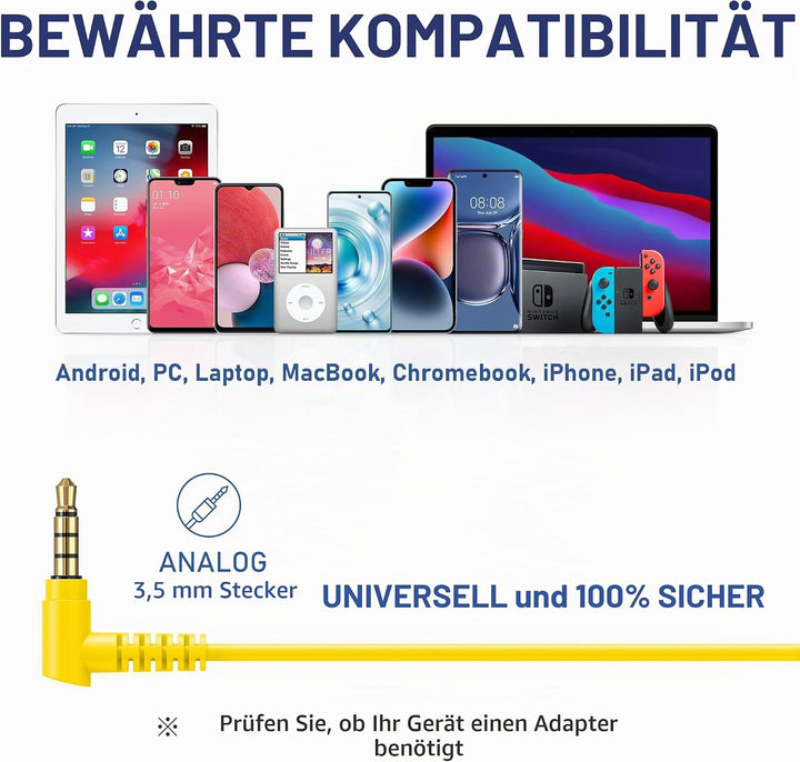 LUDOS FEROX USB C Kopfhörer, 5 Jahre Garantie für iPhone 16 15 Pro Max Plus Samsung Galaxy S24 S23 U