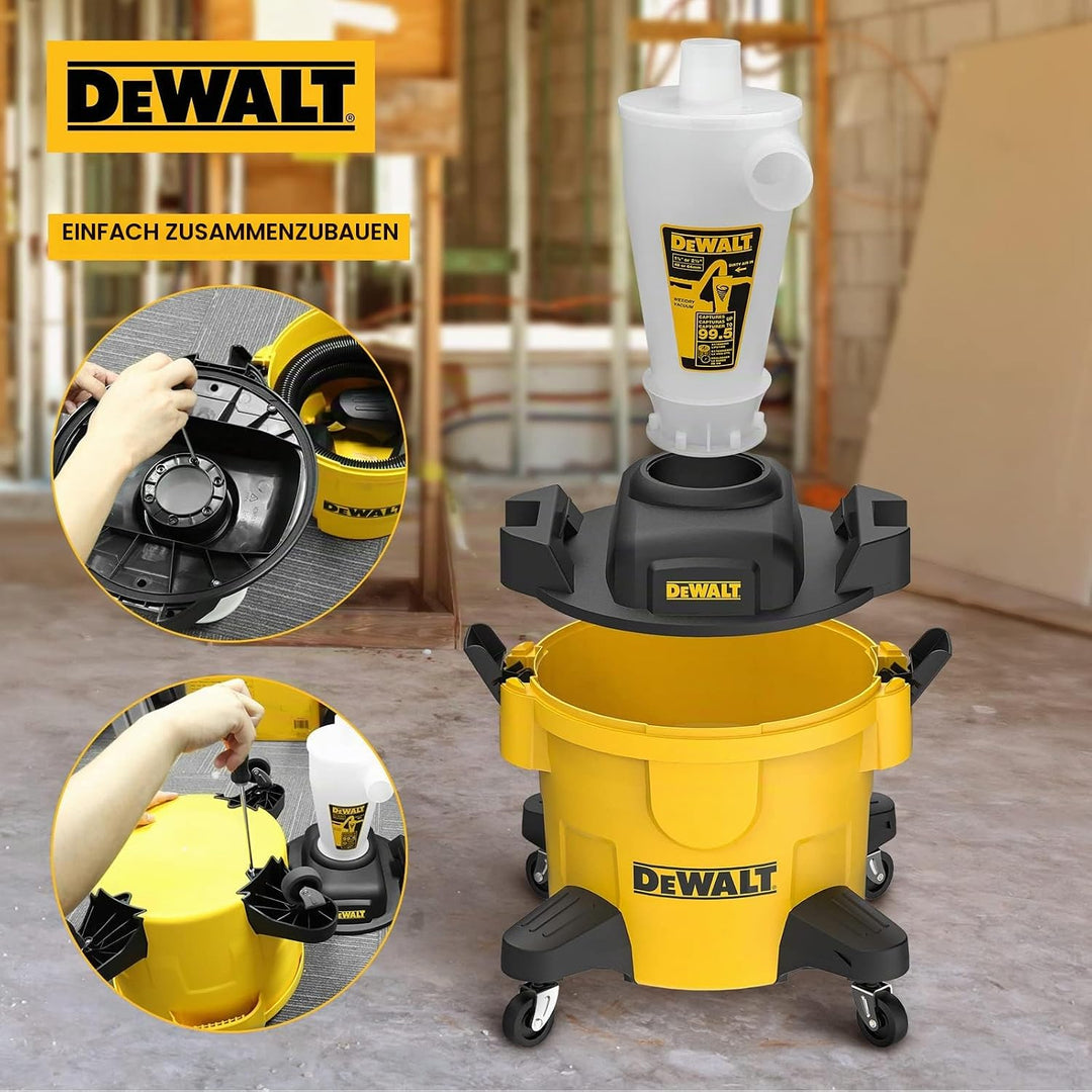 DEWALT DXVCS002, Staubabscheider, Gelb