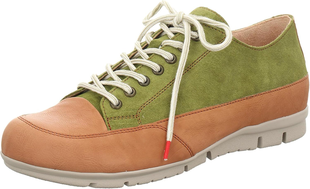 Think! Herren King Chromfrei Gegerbte Nachhaltige Wechselfussbett Schnürhalbschuhe 40.5 EU 7000 Moos