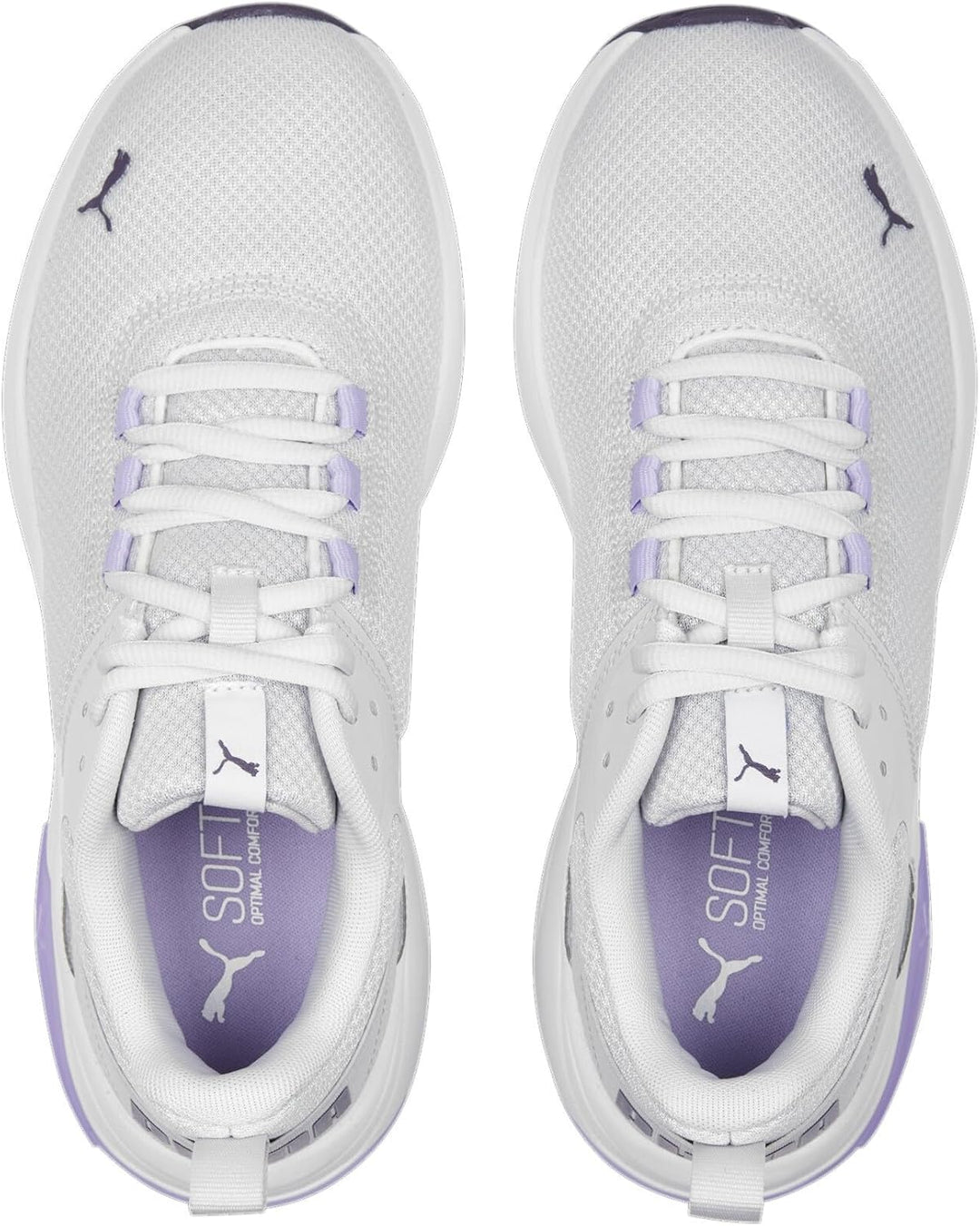 PUMA Unisex Electron E Sneaker, 43 EU Feather Gray Purple Charcoal Vivid Violet
