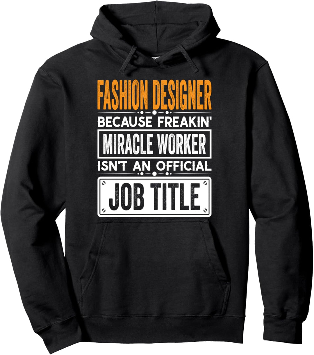 Fashion Designer Official Job Title - Funny Designer Job Pullover Hoodie