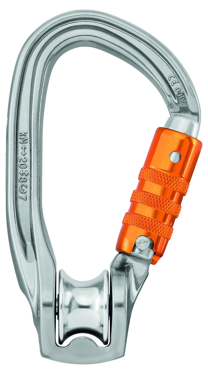 Petzl, PULLEY ROLLCLIP Z TRIACT-LOCK, gray/orange, UNI, P75 TL