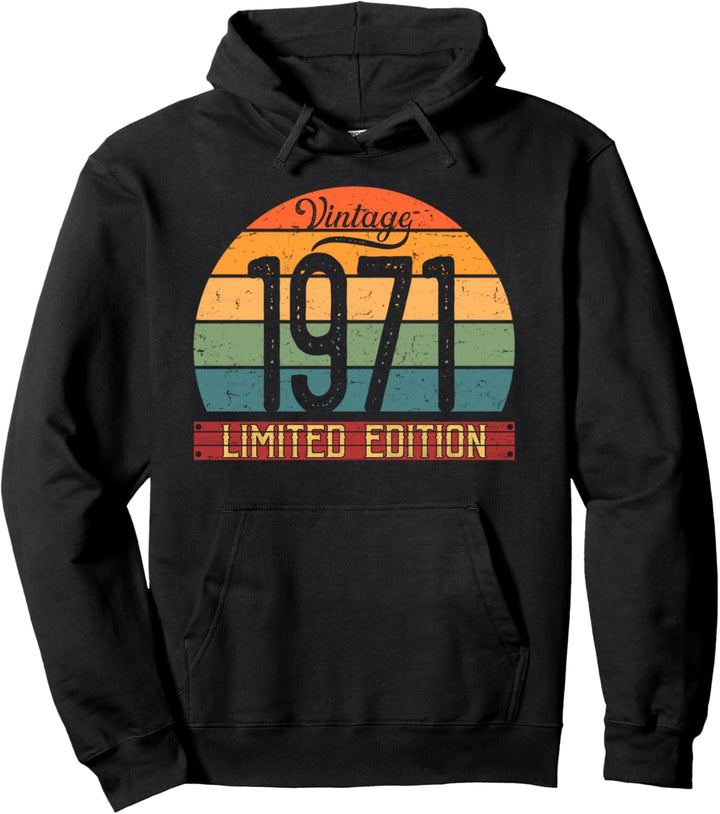 Vintage 1971 Limited Edition Hemd 50 yo Retro 50. Geburtstag Pullover Hoodie