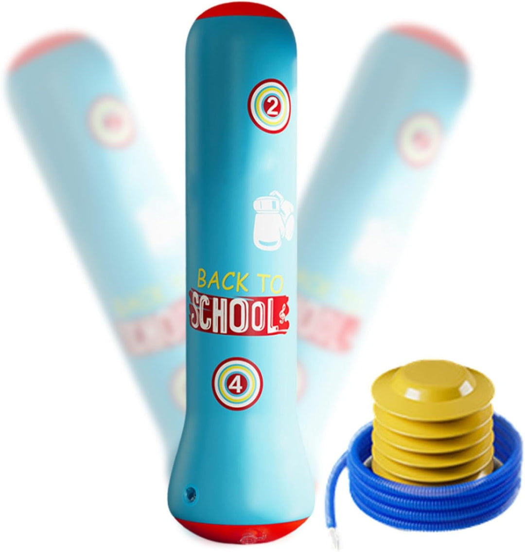 Kinder-Boxsack aufblasbar, aufblasbarer Boxsack für Kinder | Boxsäulenbecher - Lustiger Bounce-Back-
