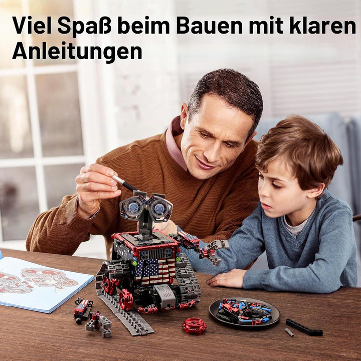 Sillbird Ferngesteuerte Roboter für Kinder, RC-Robotik, 4-in-1, Konstruktionsspielzeug mit kreativer