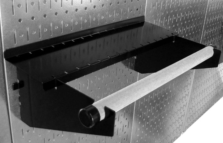 Wall Control Pegboard Paper Towel Holder and Dowel Rod Pegboard Shelf Assembly for Wall Control Pegb