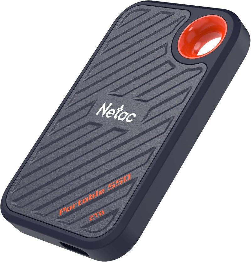 Netac ZX20 2 TB Mobiles Solid-State-Laufwerk, extern, portabel 2 TB (bis zu 2000 MB/s Lesen und Schr