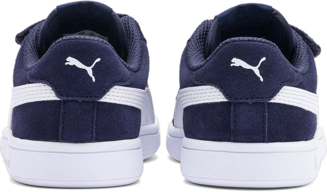 Puma Smash CV V Unisex-Kinder Sneakers 27.5 EU Peacoat Puma White, 27.5 EU Peacoat Puma White