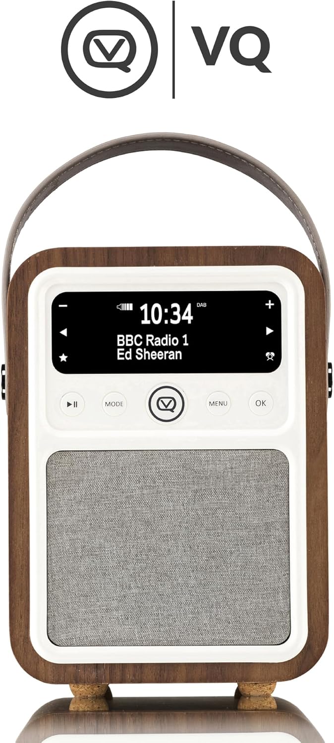 VQ VQ-MONTY-WT Monty Radio w/Bluetooth Wahlnuss
