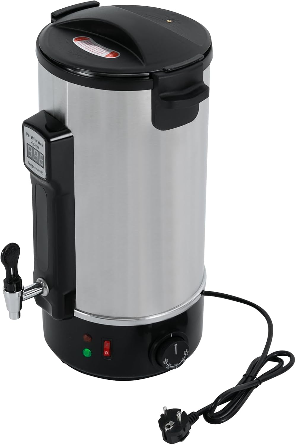 10.8L Wachsschmelzer für kerzen - 1100W Elektrisch Wachsschmelztopf aus Edelstahl mit LED-Digitalanz