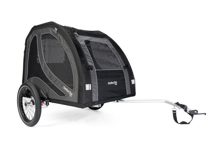 TrendPet DogBus Plus L - Gefederter Aluminium Fahrradanhänger für Hunde, Hundanhänger für grosse Hun