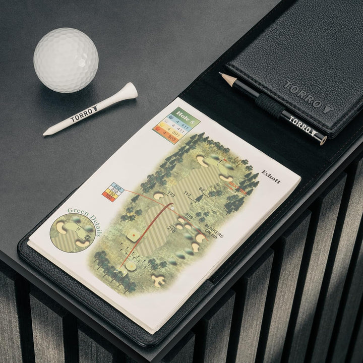 TORRO Golf Scorekartenhalter und Laufleistung Buch Halter – Golf Scorekartenhalter und Laufleistung
