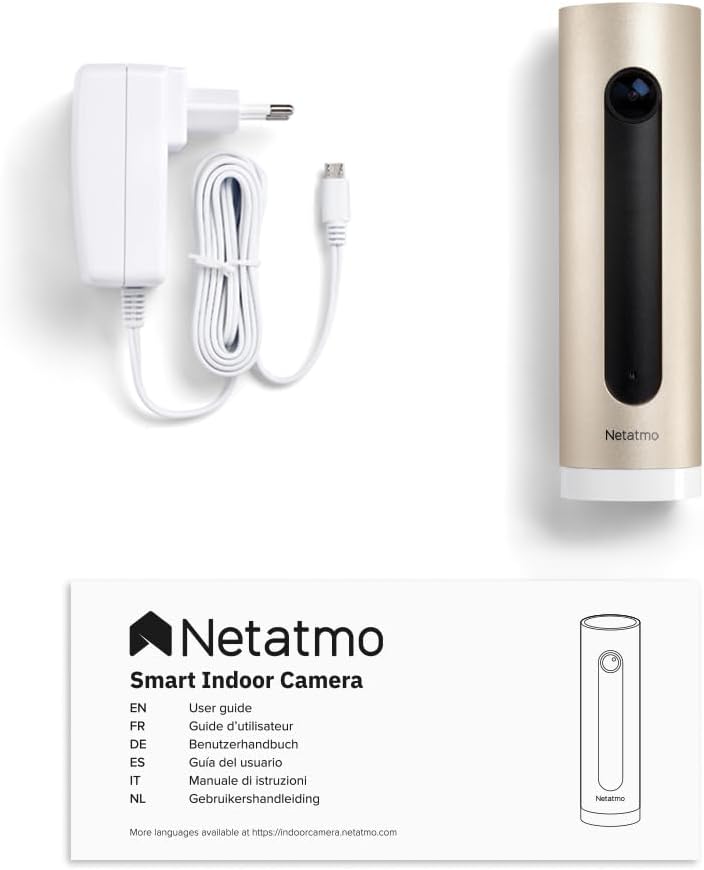 Netatmo Smarte Überwachungskamera Innen, Wlan, Bewegungserkennung, Nachtsicht, Ohne Abonnement, NSC0
