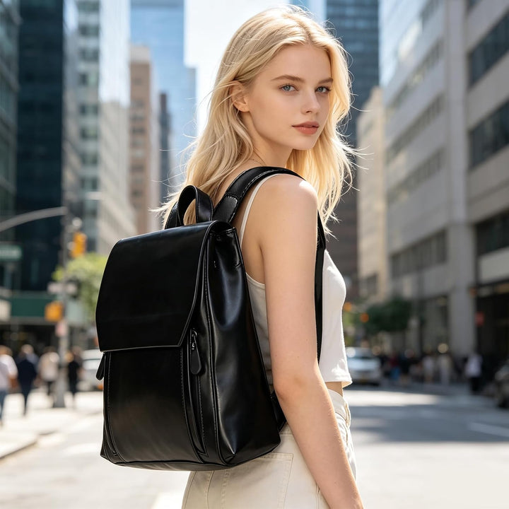 NICOLE&amp;DORIS Mode Damen Rucksack Henkeltaschen Schulrucksack Reisen Daypacks Outdoor Tasche Weich PU