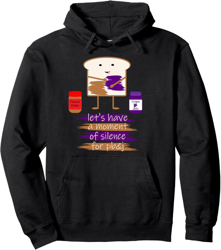 Toast Weissbrot Erdnussbutter Gelee Cartoon Grafik Pullover Hoodie