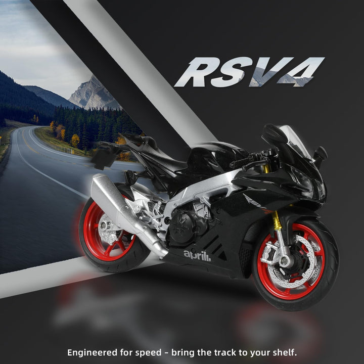 Motorrad Spielzeug für Kinder 1:12, Legierung Mini Motorcycle Modell Kompatibel für Aprilia RSVA RR1