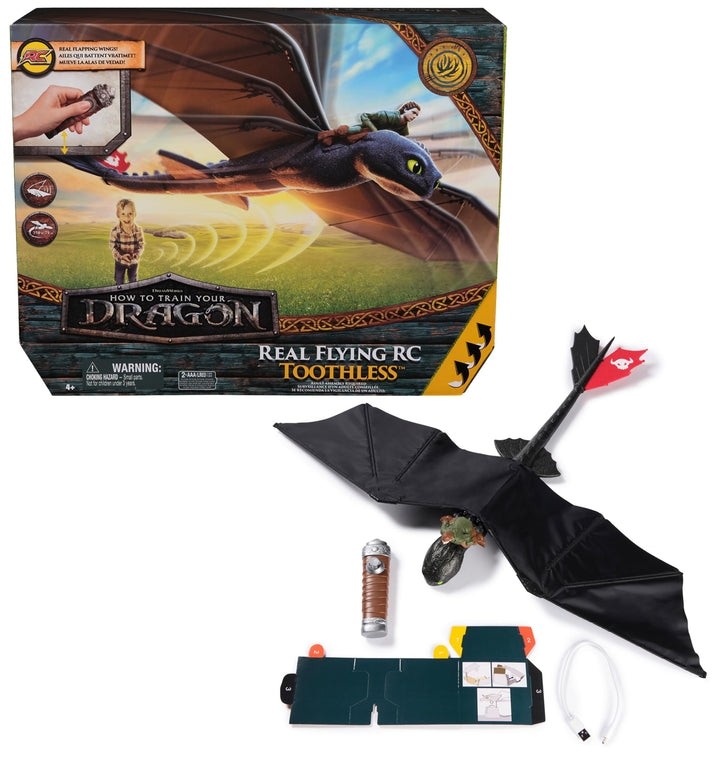 Dreamworks How to Train your Dragon, Remote Control, Fliegender Drache Ohnezahn mit Fernbedienung, S