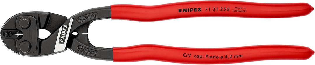 Knipex CoBolt® XL Kompakt-Bolzenschneider schwarz atramentiert, mit Kunststoff überzogen 250 mm (SB-
