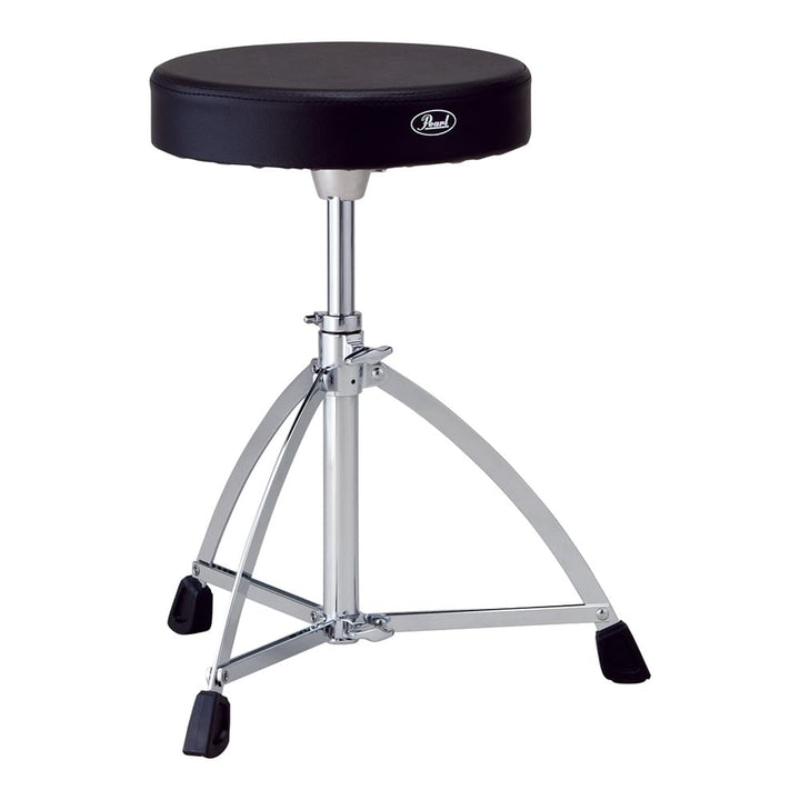 PEARL Drum Throne D-730S With Round Vinyl Seat And Single Braced Tripod Base D-730S Single, D-730S S