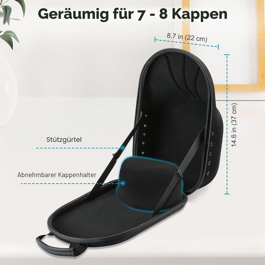 ProCase Baseball Cap Organizer Kappen Reise Case Hat Carrier Aufbewahrungstasche für 6-7 Caps Huthal