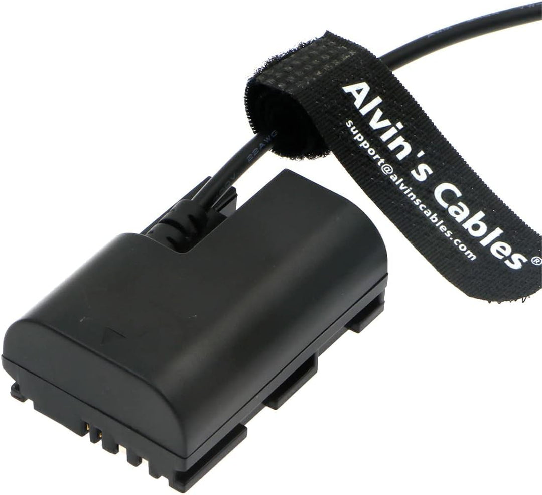 Alvin's Cables E6 Dummy Akku auf D-Tap Stromkabel für Canon-R5C Kamera 30 cm / 12 Zoll 30CM, 30CM