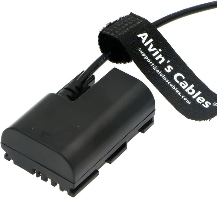 Alvin's Cables E6 Dummy Akku auf D-Tap Stromkabel für Canon-R5C Kamera 30 cm / 12 Zoll 30CM, 30CM