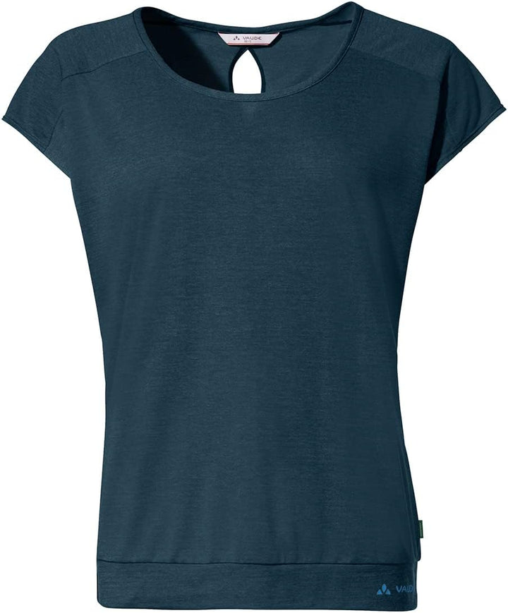 VAUDE Women's Skomer T-Shirt III - T-Shirt Damen 36 Dark Sea, 36 Dark Sea