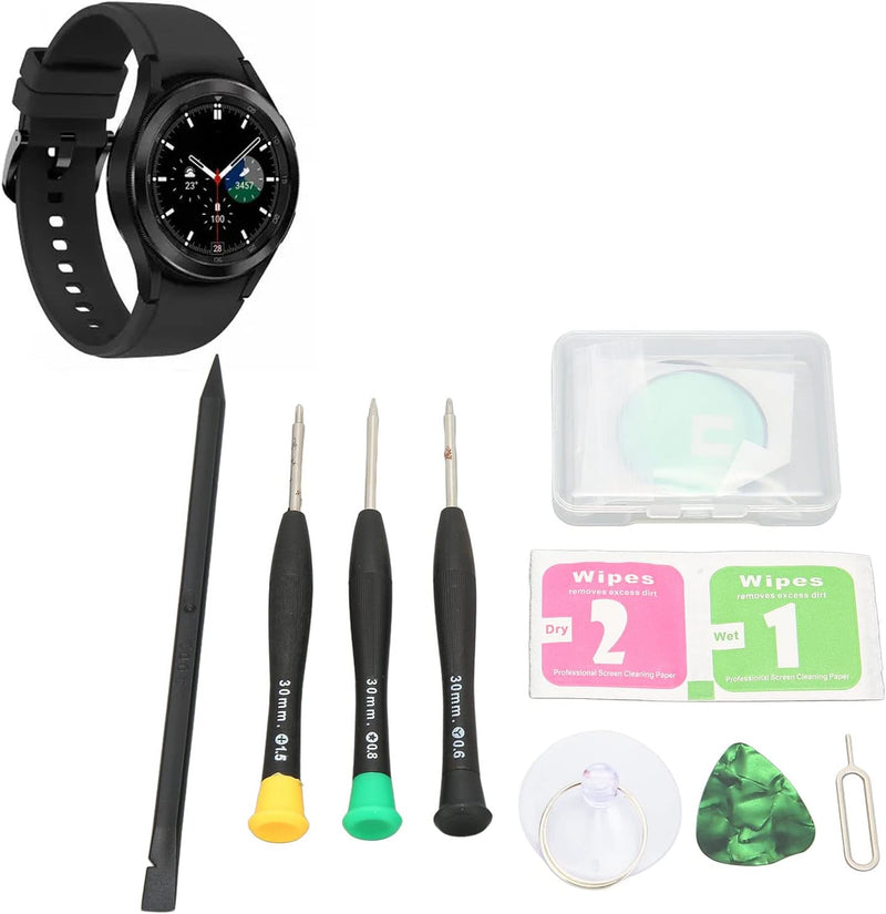 Annadue Uhrenfront-LCD-Glaslinsen-Reparatur-Set, Professionelles Ersatzglas für Samsung Galaxy Watch