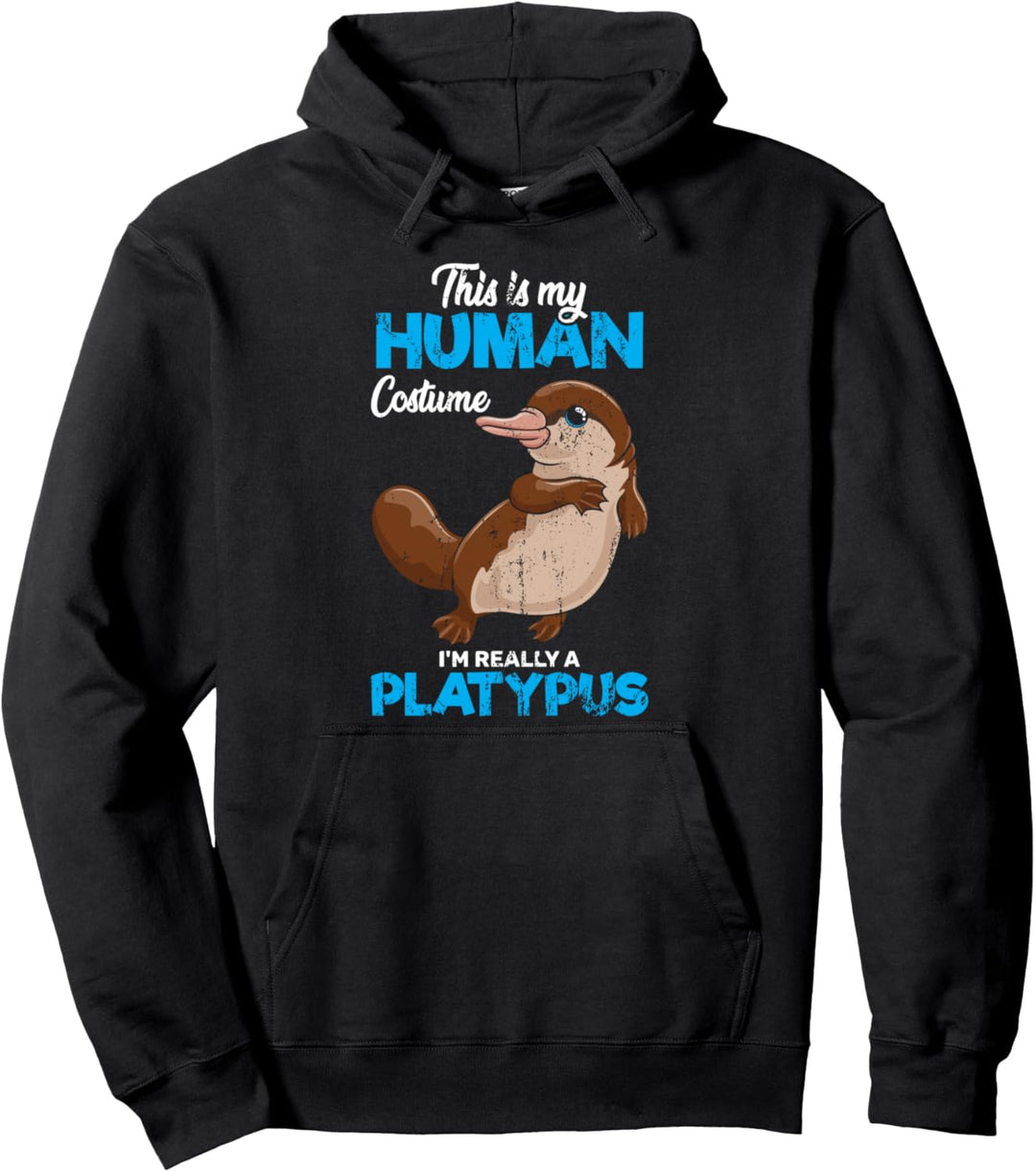 Das ist mein Menschen Kostüm ich bin ein Schnabeltier Pullover Hoodie