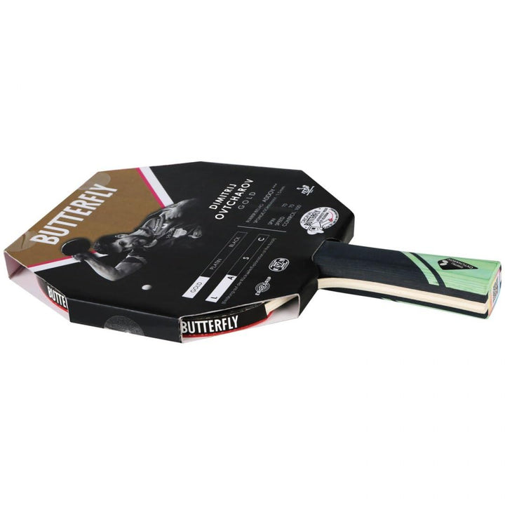 Butterfly® Dimitrij Ovtcharov Gold Tischtennisschläger | Neue Eva-Technologie | ITTF zertifizierter