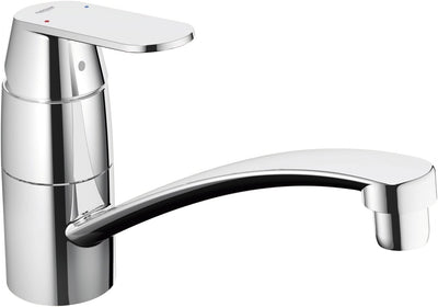 GROHE Eurosmart Cosmopolitan Küchenarmatur, niedriger Auslauf, Niederdruck 31179000 flacher Auslauf