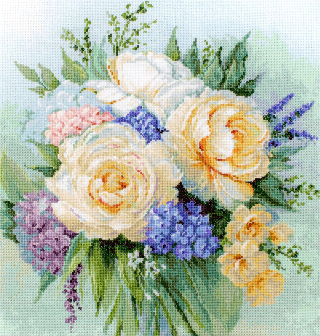 Luca-S B2370 Kreuzstich Set, Mehrfarbig, 32x33,5cm