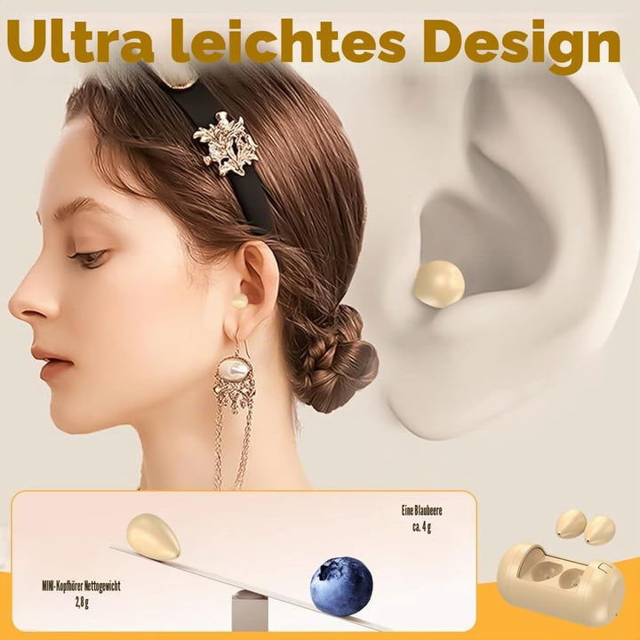 Mini Unsichtbare Kopfhörer Bluetooth Kabellos, Unsichtbare Kleine Schlaf Kopfhörer, In Ear Kleinste