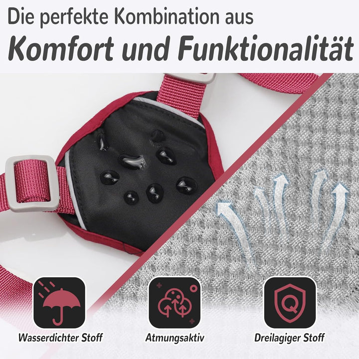 Mehrzweck-Hundegeschirr mit Leine Set, Ausbruchsicheres Anti Zug Hundegeschirr, Anti Zug Geschirr Hu