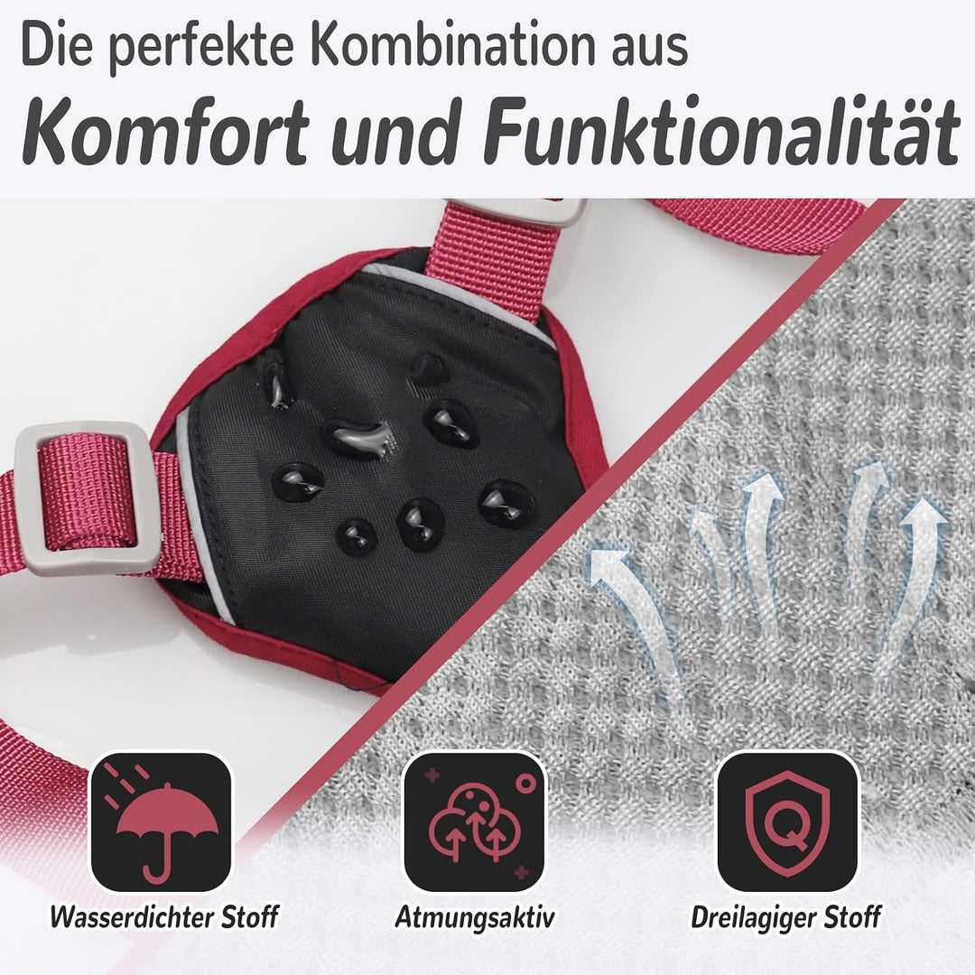 Mehrzweck-Hundegeschirr mit Leine Set, Ausbruchsicheres Anti Zug Hundegeschirr, Anti Zug Geschirr Hu