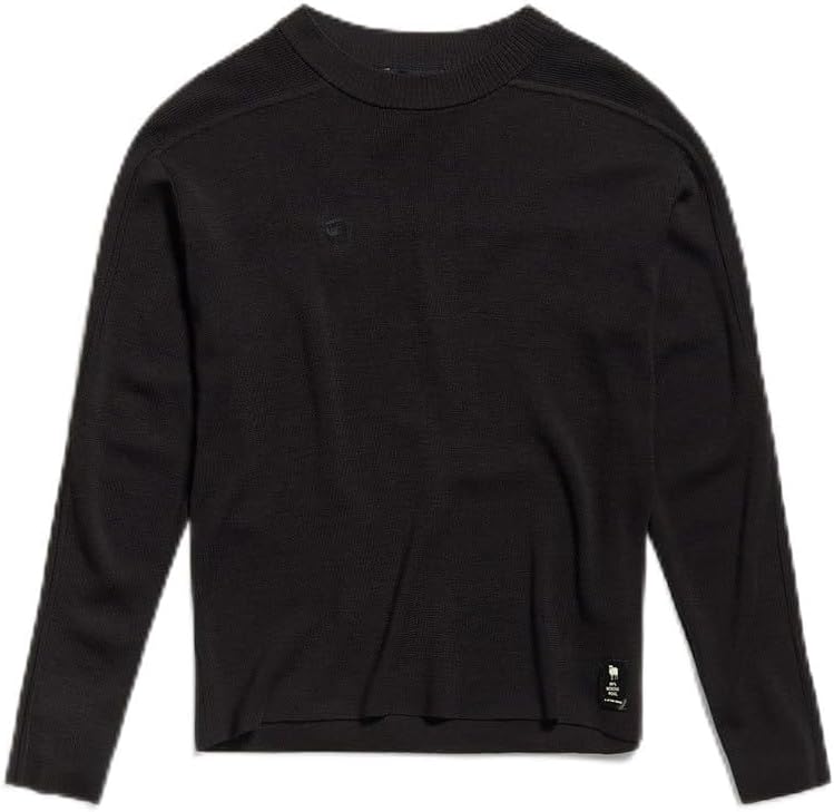 G-STAR RAW Damen Core R Wmn Knits L Schwarz (Dk Black D23683-b692-6484), L Schwarz (Dk Black D23683-