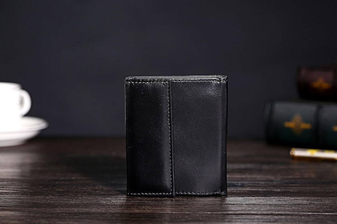 Cronus & Rhea® | Luxus Geldbörse mit Münzfach aus exklusivem Leder (Demeter) | Geldbeutel - Brieftas