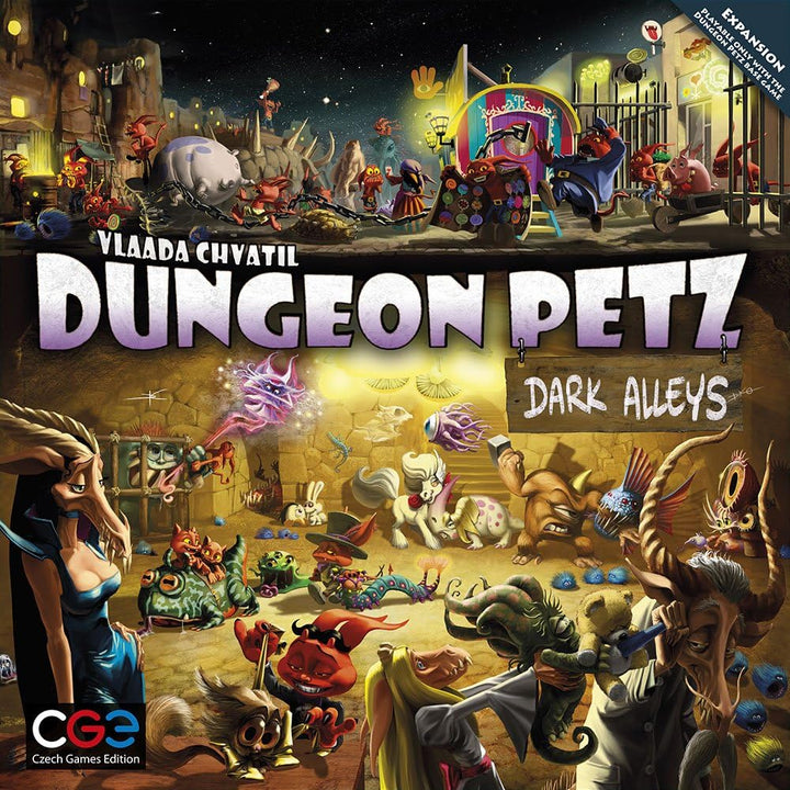 Czech Games Edition Dungeon Petz: Dark Alleys | CGE | English | 13+ Age | 2-4 Player